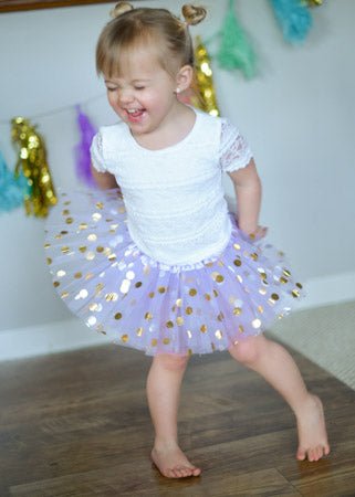 Legacy Gold Polka Dot Baby Tutu