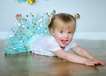 Legacy Gold Polka Dot Baby Tutu