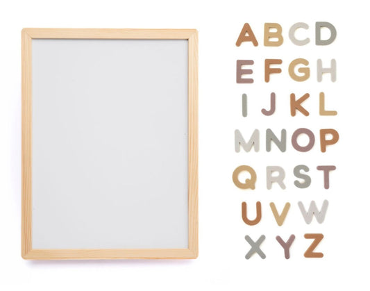 Alphabet Magnet Play Set and Whiteboard Bundle