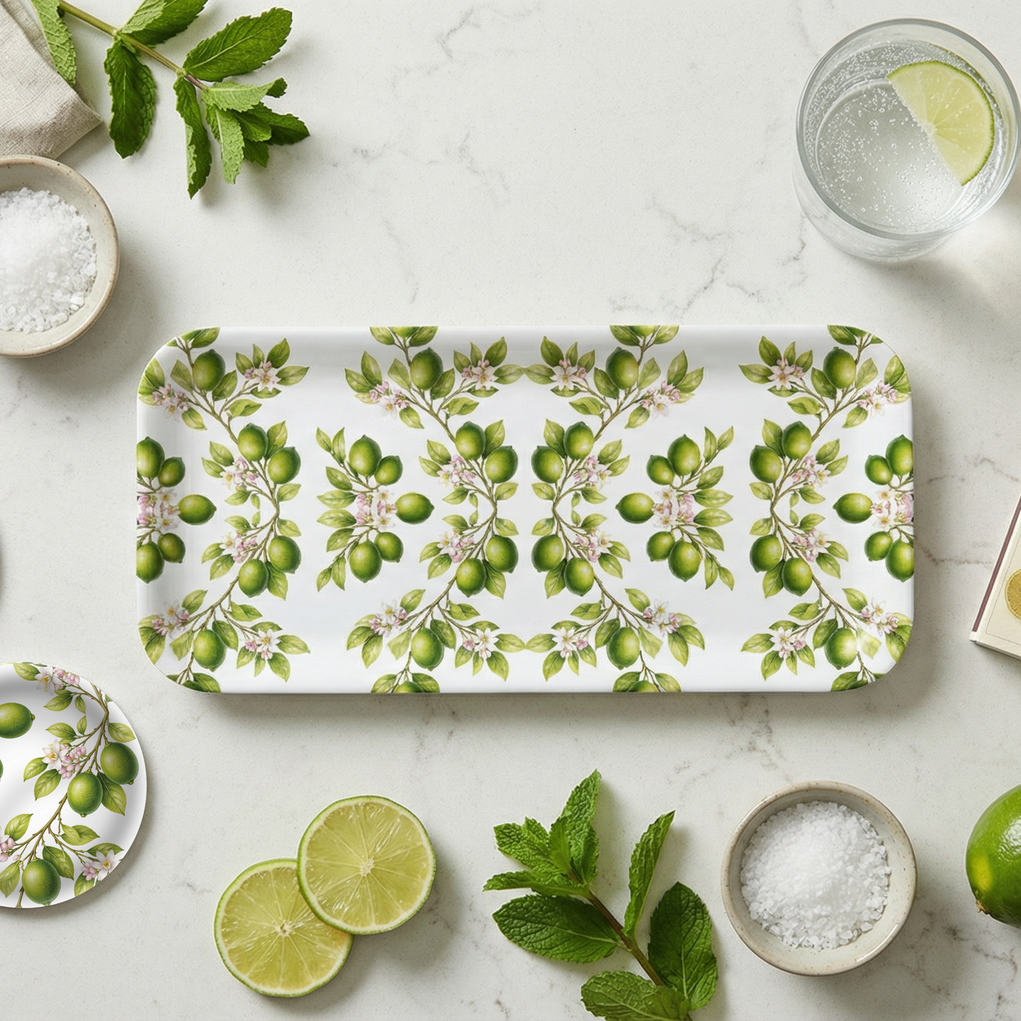 Lime Grove Narrow Birchwood Small Decorative Tray