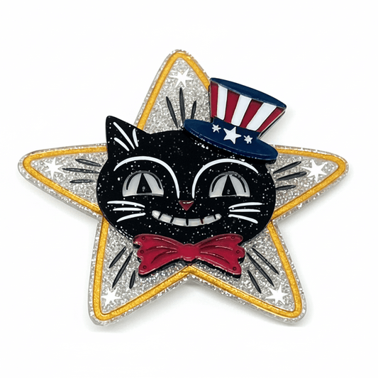 Hiss Bang Pop Brooch by Johanna Parker x Lipstick & Chrome