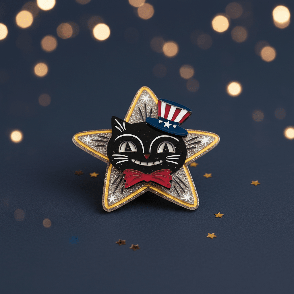 Hiss Bang Pop Brooch by Johanna Parker x Lipstick & Chrome