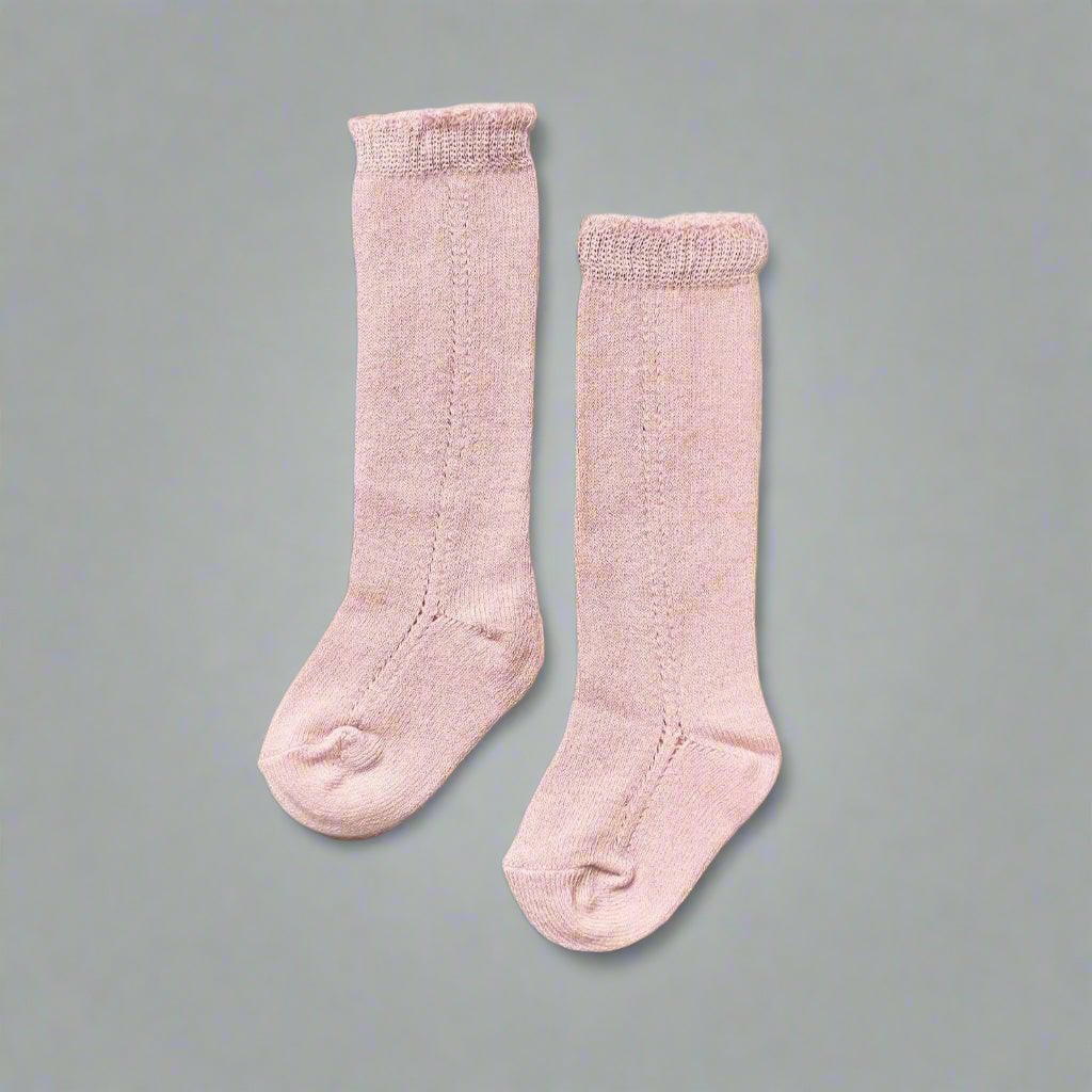 LLB Eyelet Knee High Socks (2 pairs in each order)