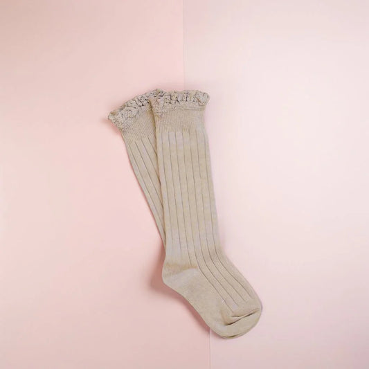 LLB Lace Top Knee High Socks (2 pairs in each order)