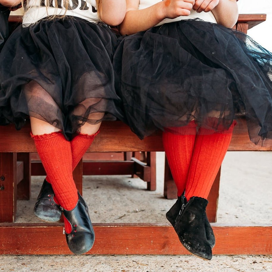 LLB Lace Top Knee High Socks (2 pairs in each order)