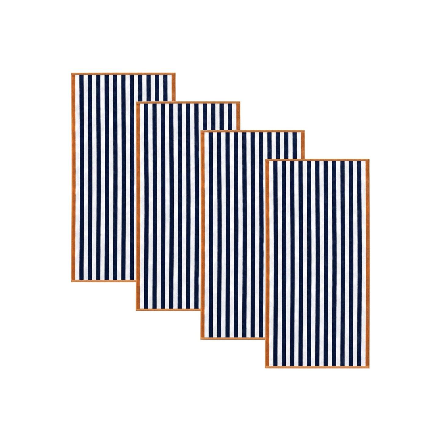 Oversized Striped Border Cabana Beach Towel - Santa Cruz
