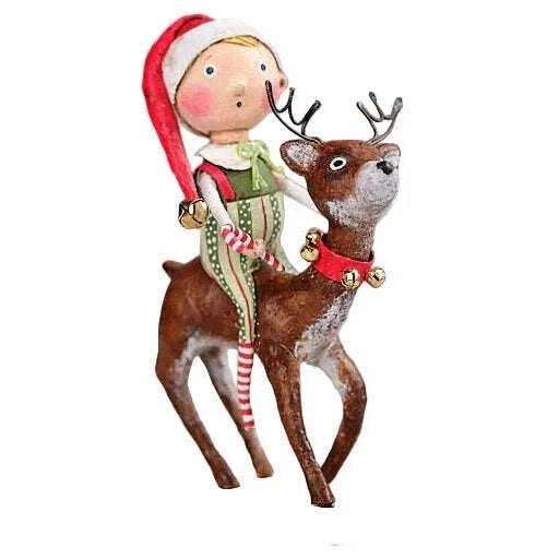 Run Run Reindeer Figurine by Lori Mitchell *NEW* SHIPS AUGUST