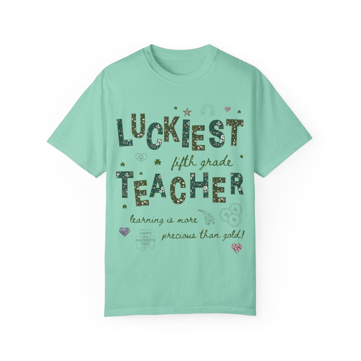 Luckiest Fifth Grade Teacher Tee