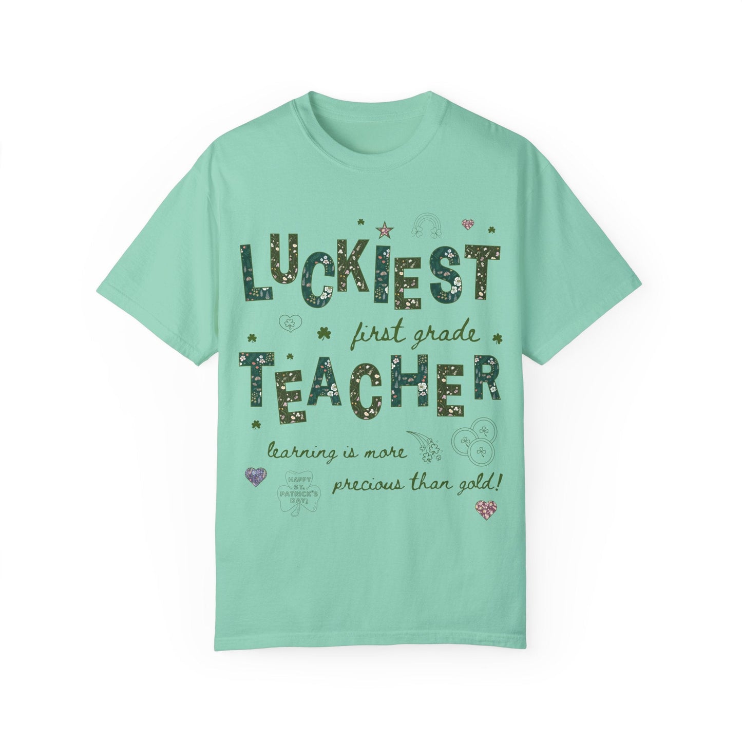 Luckiest First Grade Teacher Tee