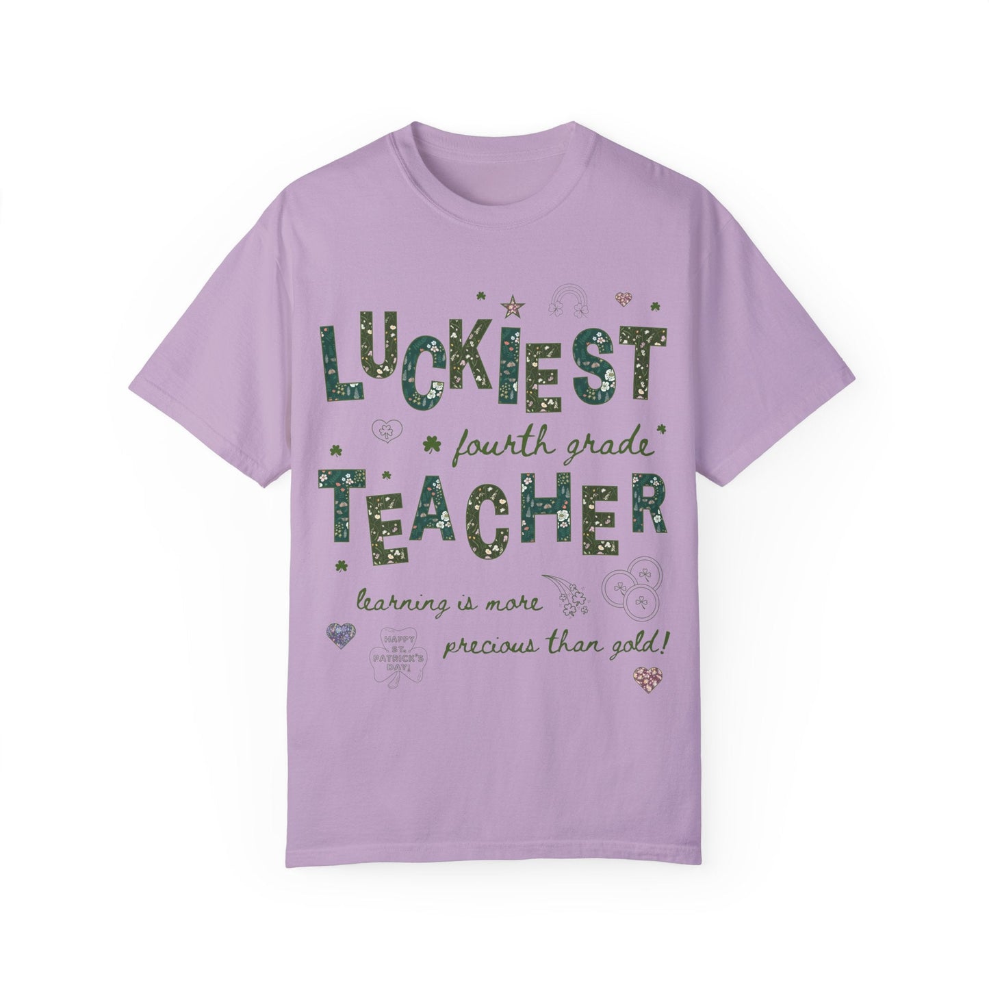 Luckiest Fourth Grade Teacher Tee Shirt