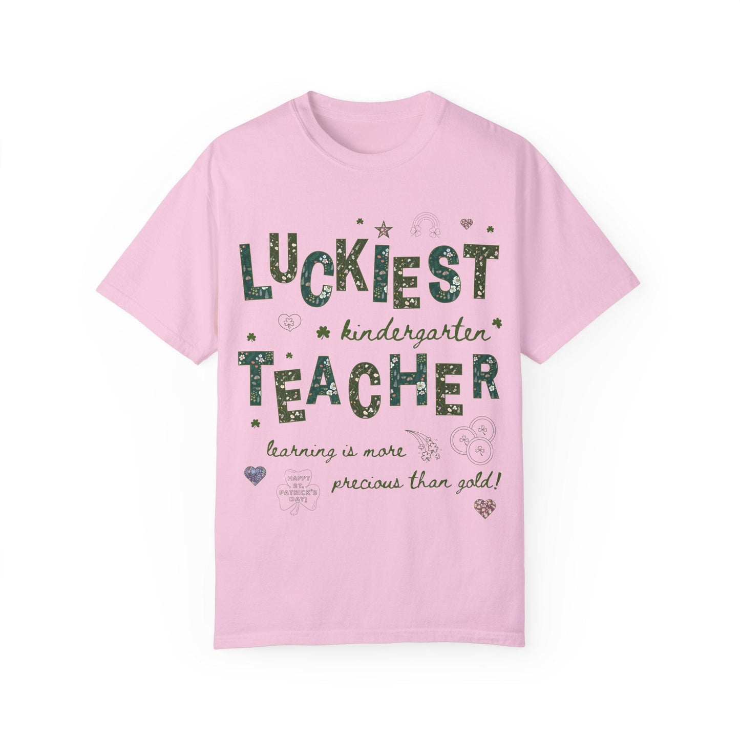Luckiest Kindergarten Teacher Tee Shirt