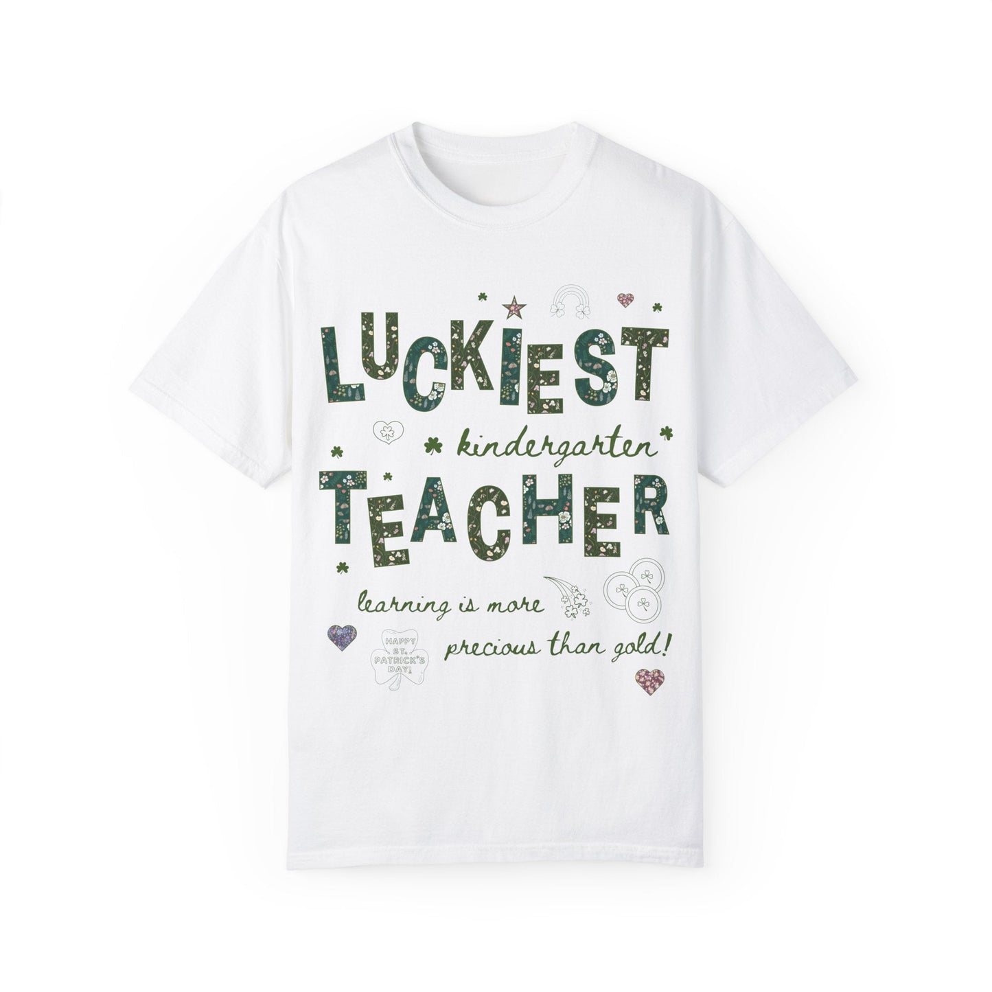 Luckiest Kindergarten Teacher Tee Shirt