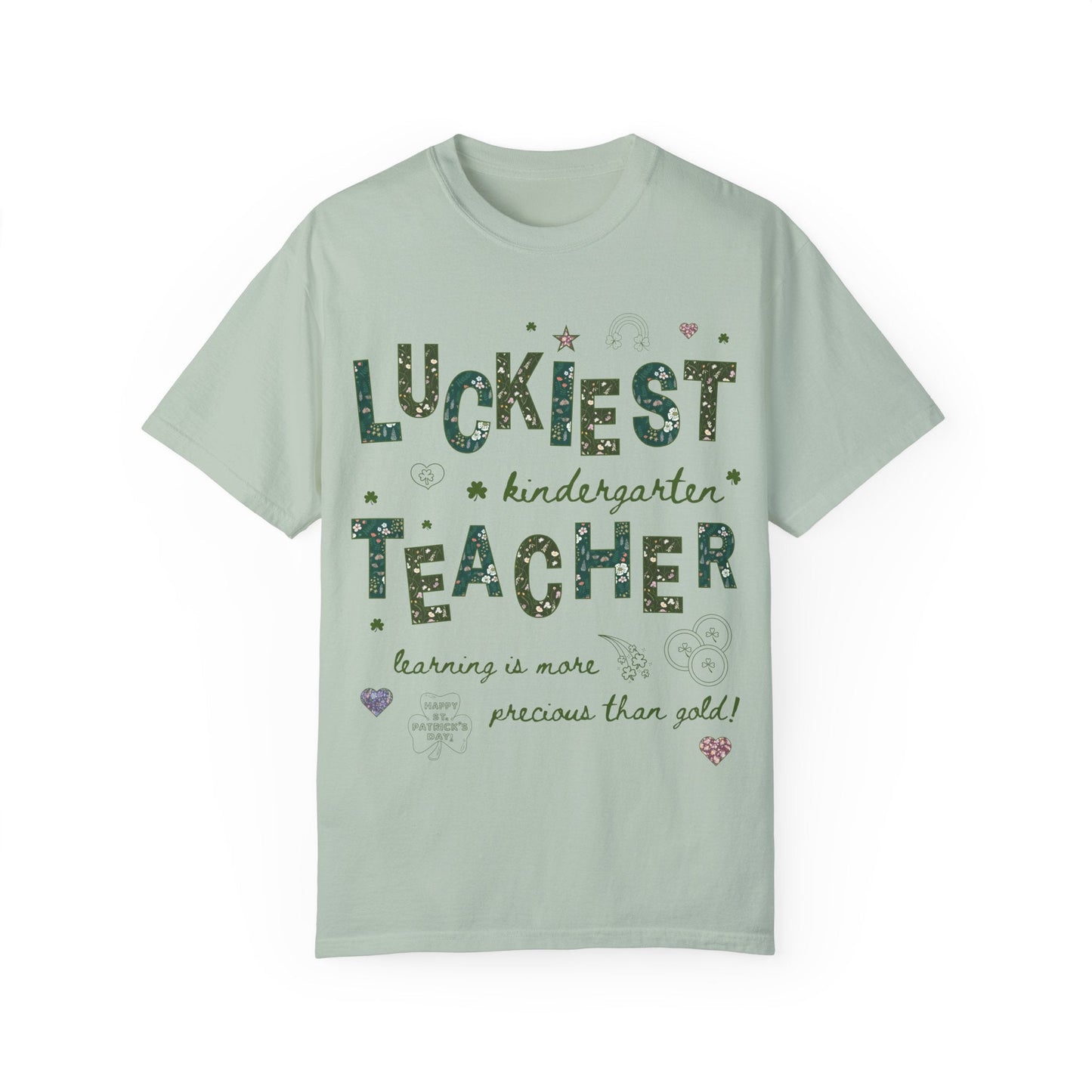 Luckiest Kindergarten Teacher Tee Shirt