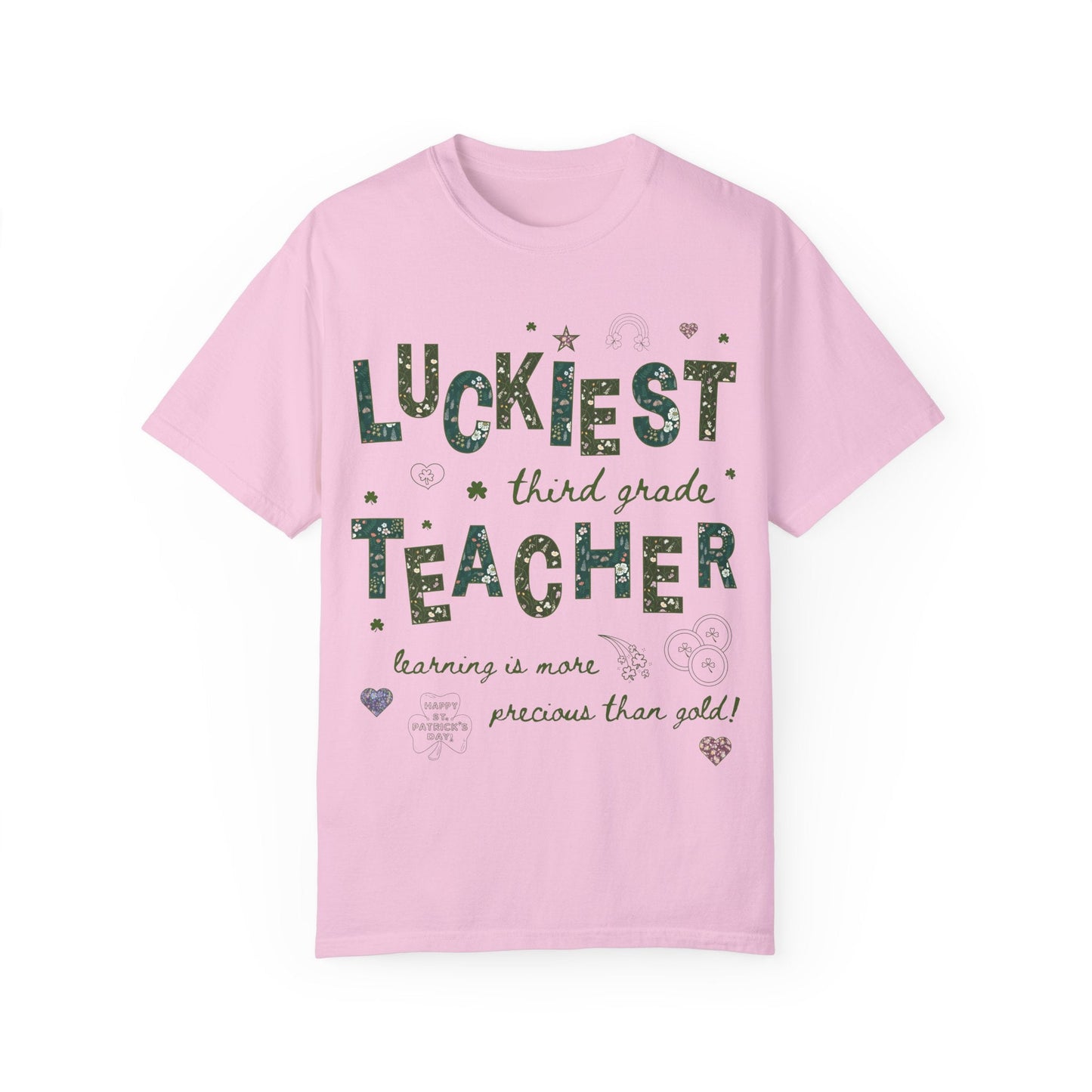 Luckiest Third Grade Teacher Tee Shirt