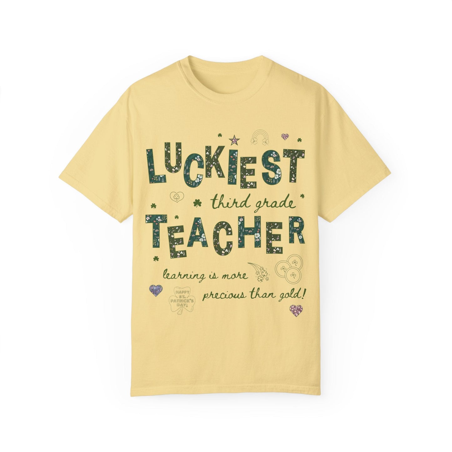 Luckiest Third Grade Teacher Tee Shirt