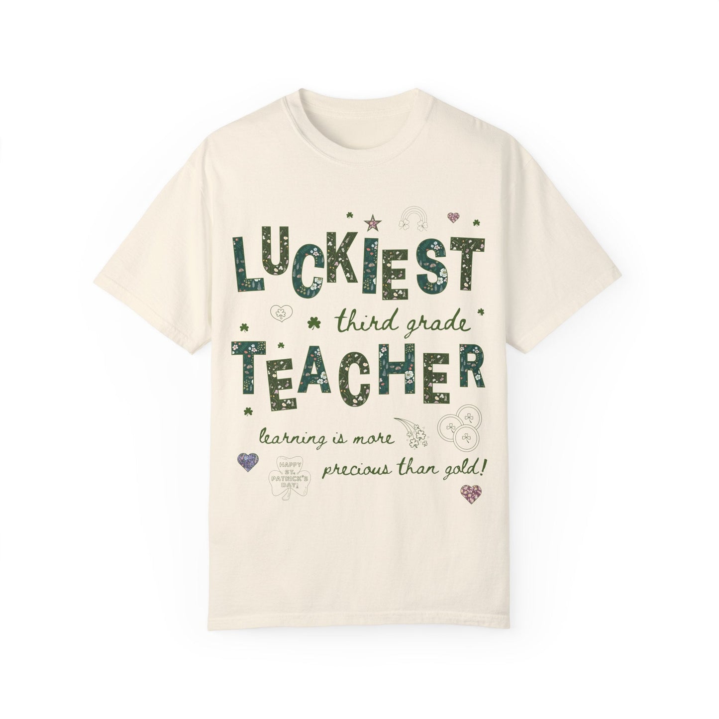 Luckiest Third Grade Teacher Tee Shirt