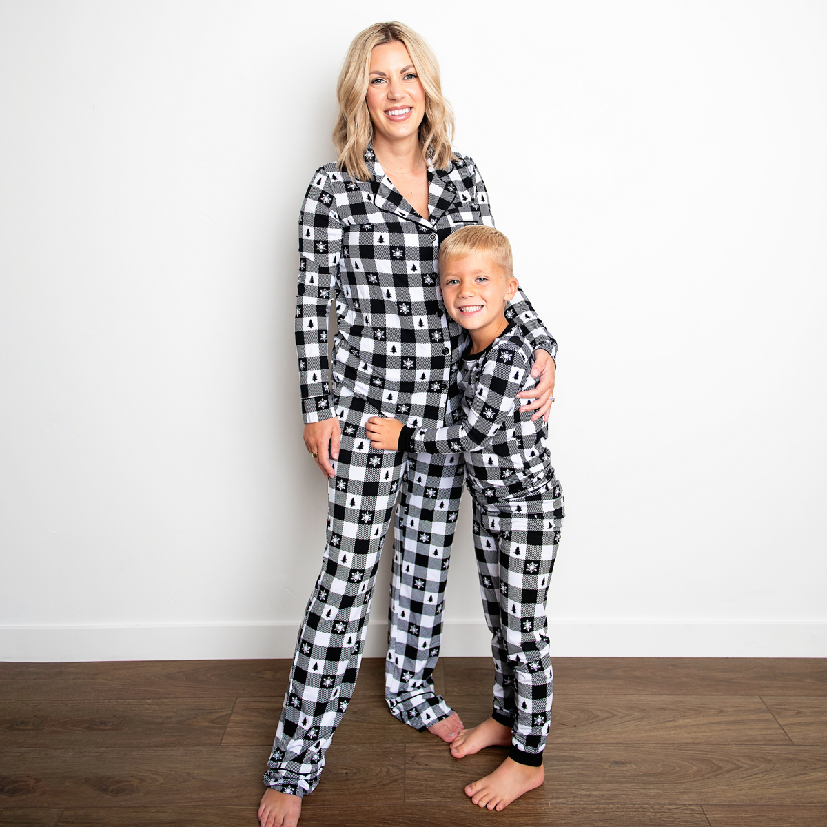 Button-up Luxe Bamboo Christmas Pajamas