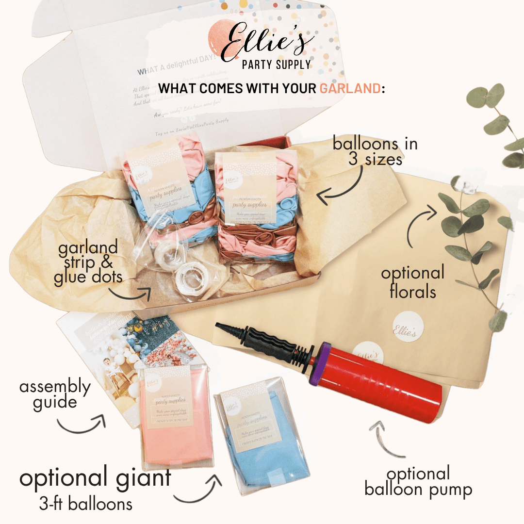 Rose Gold & Pearl White Balloon Garland Kit