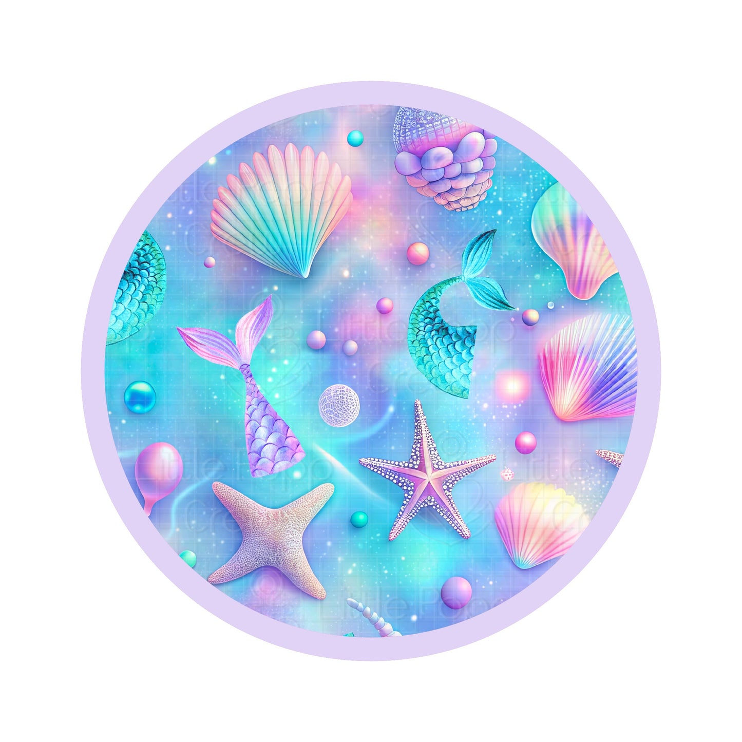 Magical Mermaid Shells | Convertible Bamboo Zipper Baby Pajamas