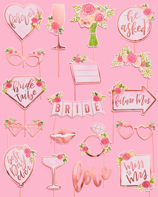 Piece of Cake Props - 21 pc. photo booth set