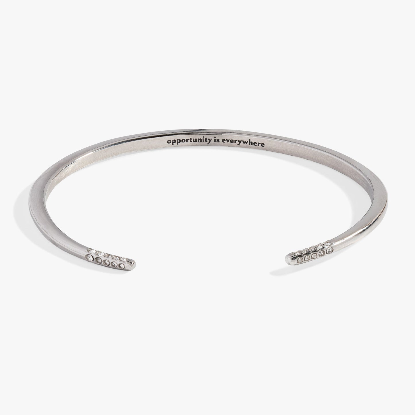 "Opportunity Is Everywhere” Open Tusk Cuff Bracelet