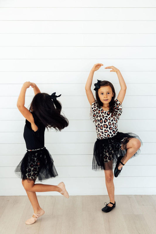 Wild One S/S Flutter Sleeve Leotard