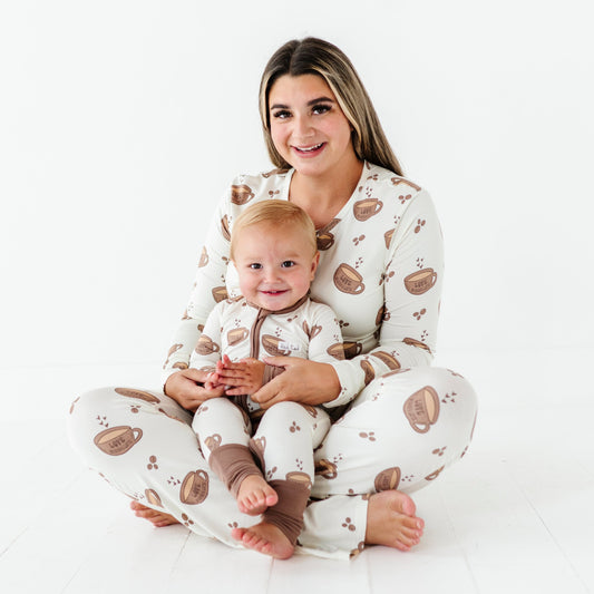 WOMENS LOVE MY BABY A LATTE BAMBOO