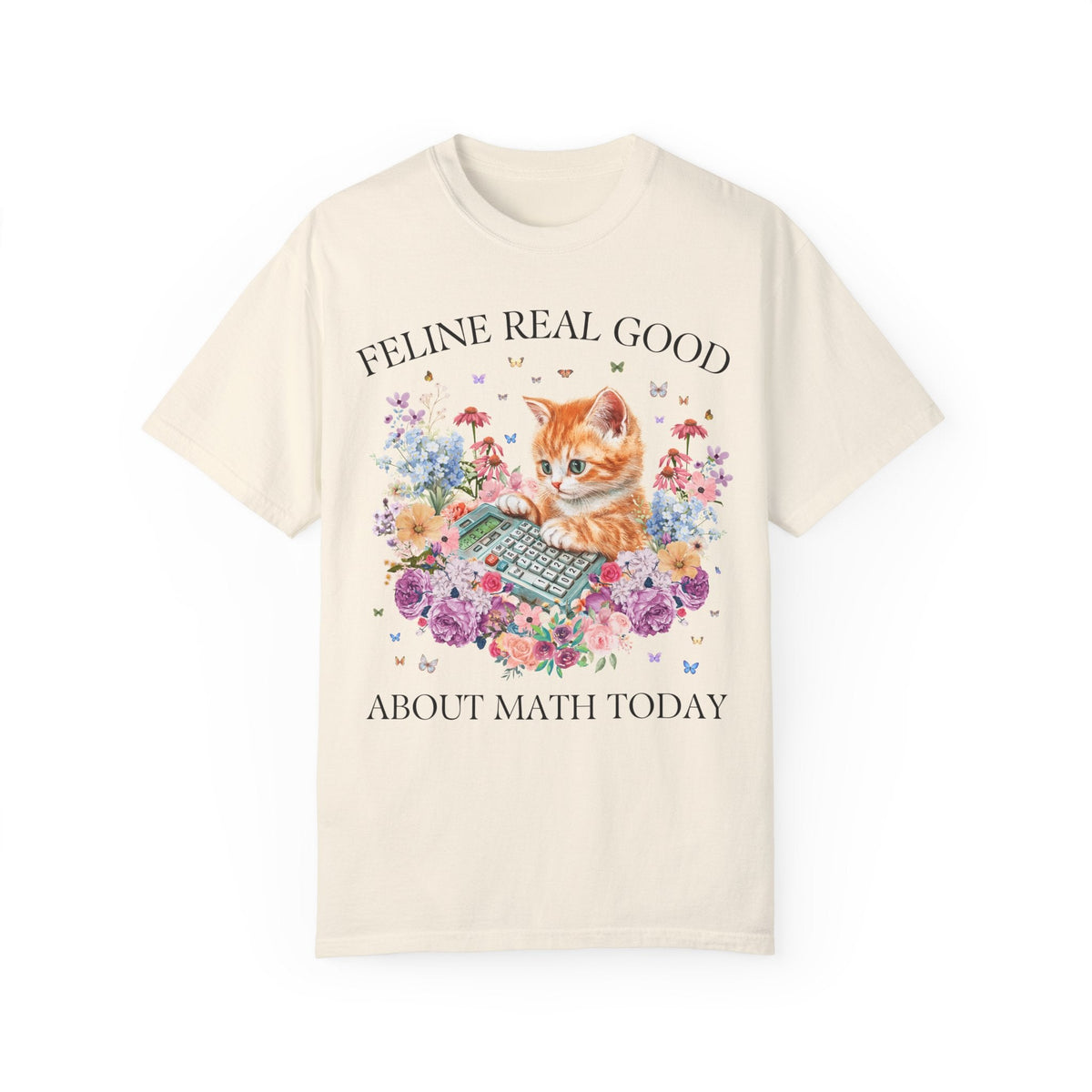 Math Teacher Cat T-Shirt