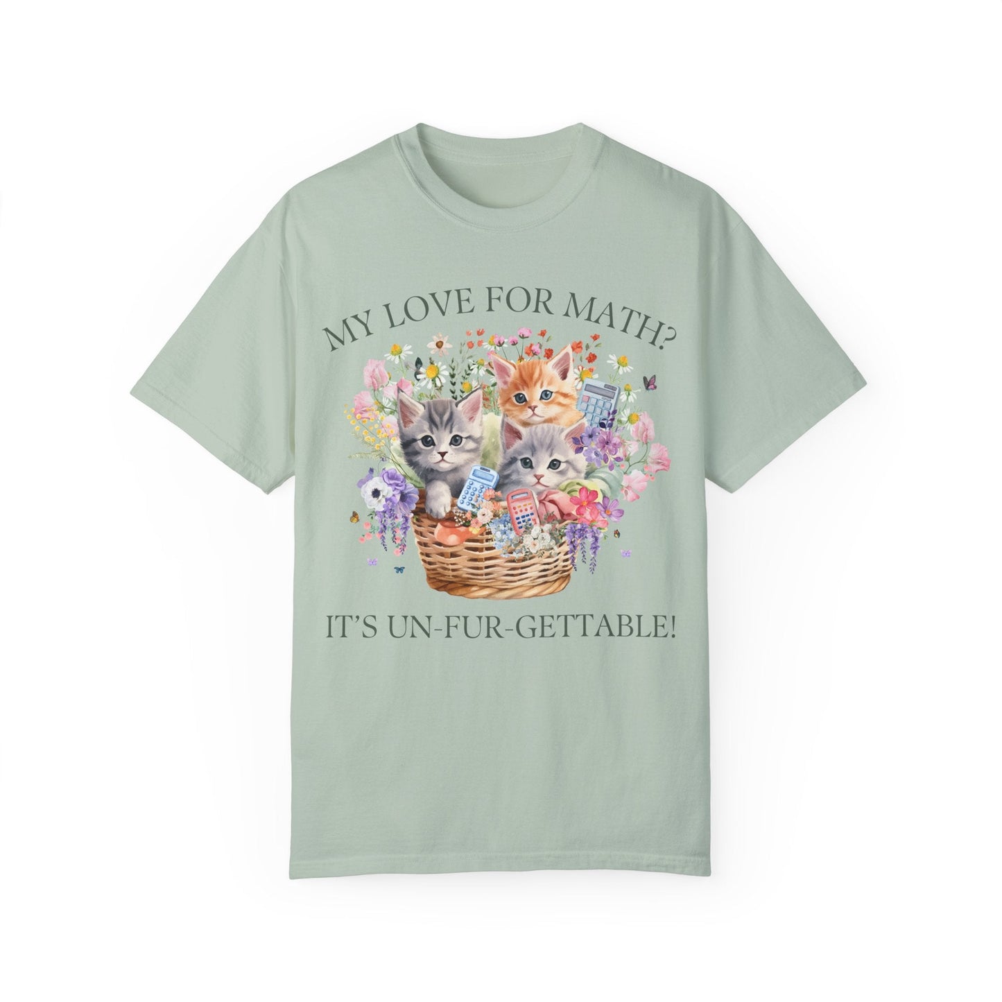 Math Teacher Tee Shirt with Cats