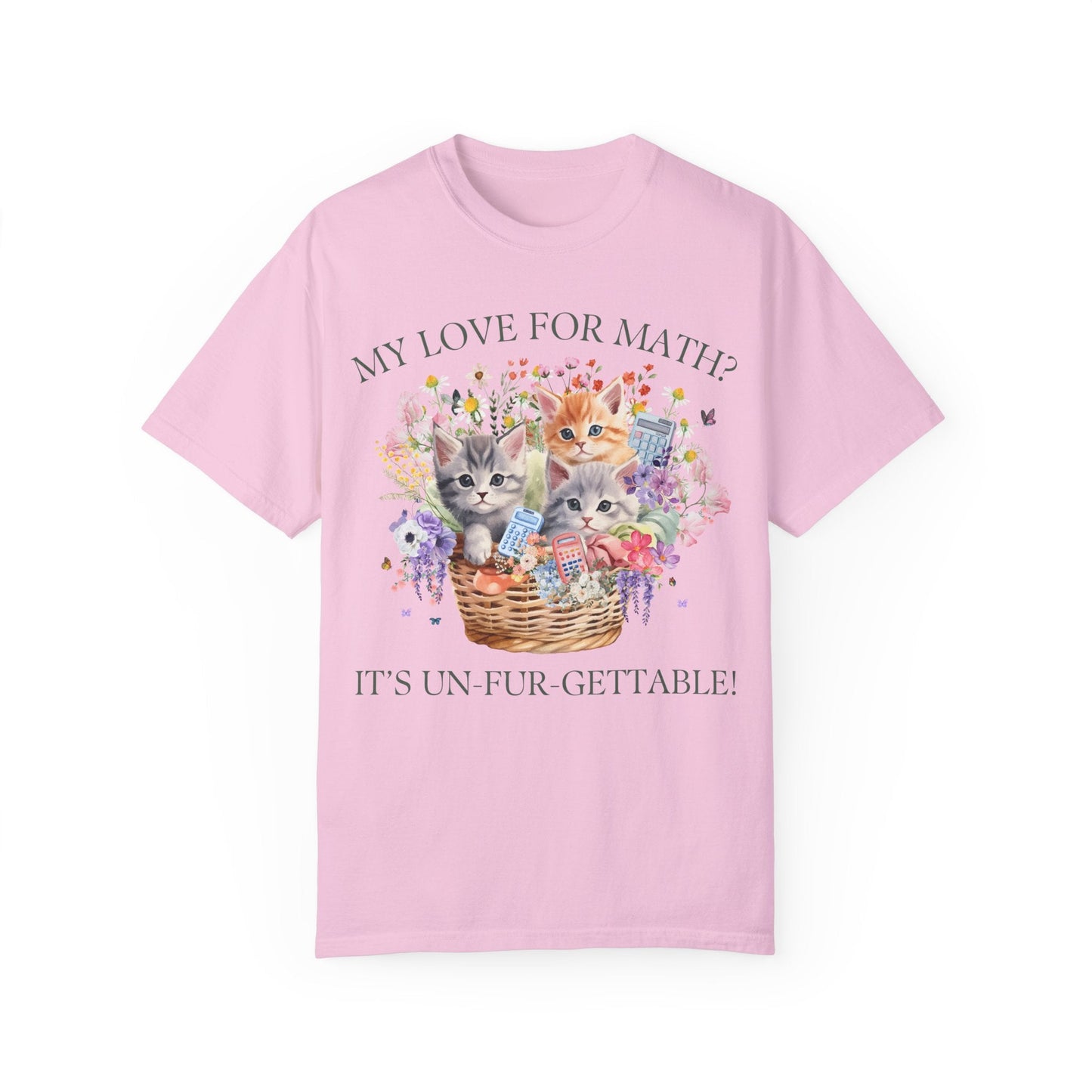 Math Teacher Tee Shirt with Cats