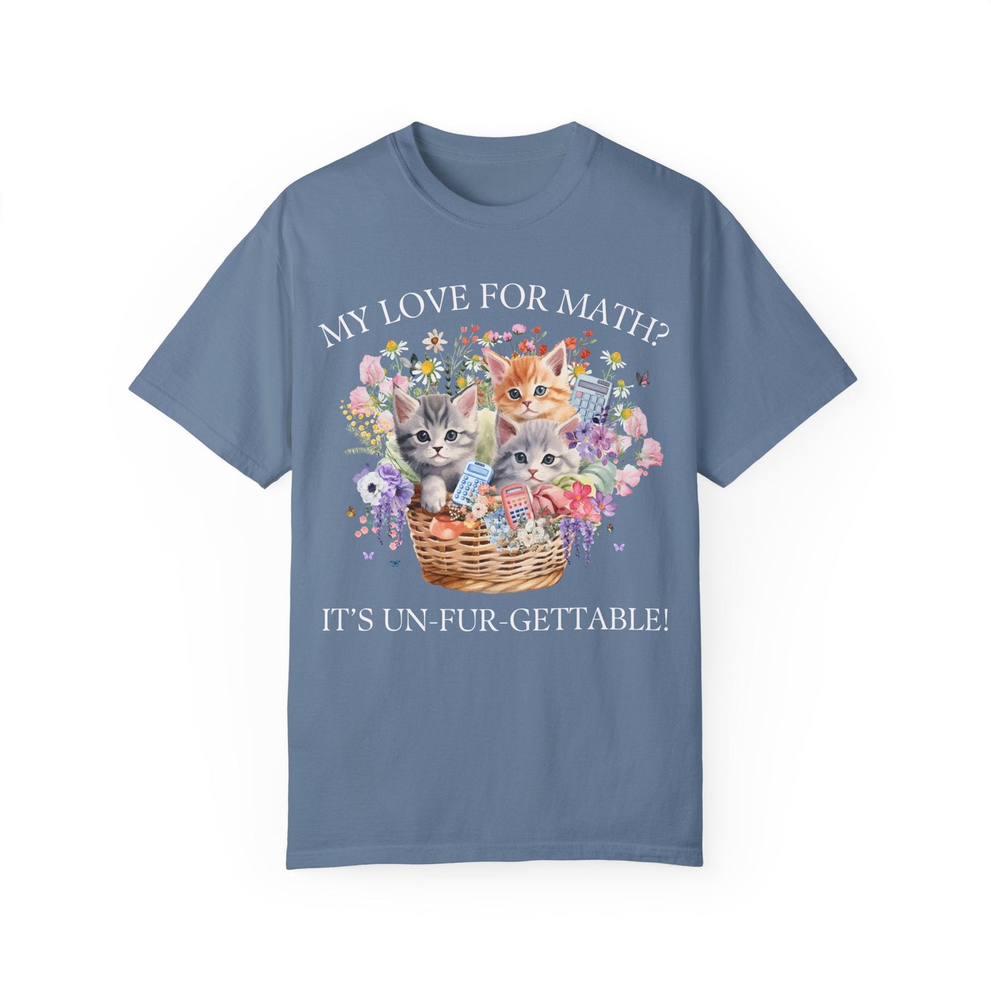 Math Teacher Tee Shirt with Cats