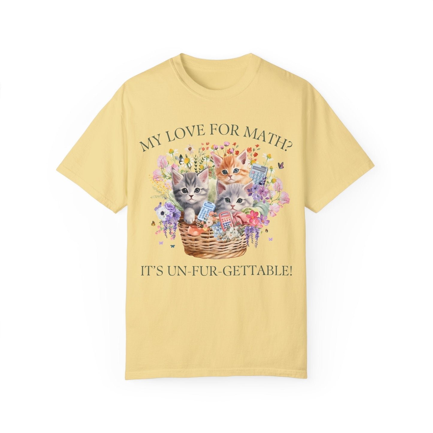Math Teacher Tee Shirt with Cats
