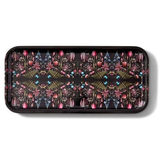 Kings Flower Narrow Birchwood Small Decorative Tray