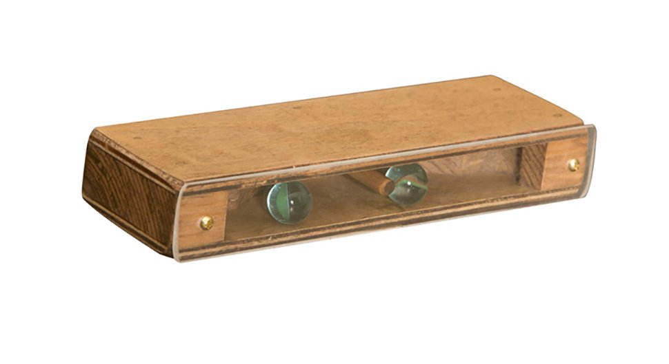 Amish-Made Wooden Marble Brain Teaser Toy, Perfect for Coffee Table