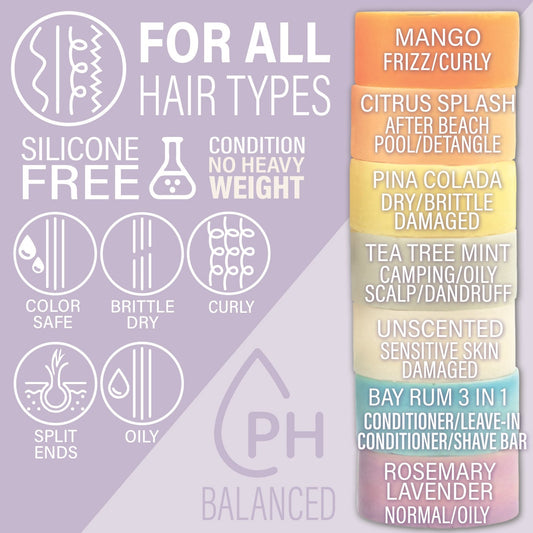 Rosemary Lavender Conditioner Bar - Volume