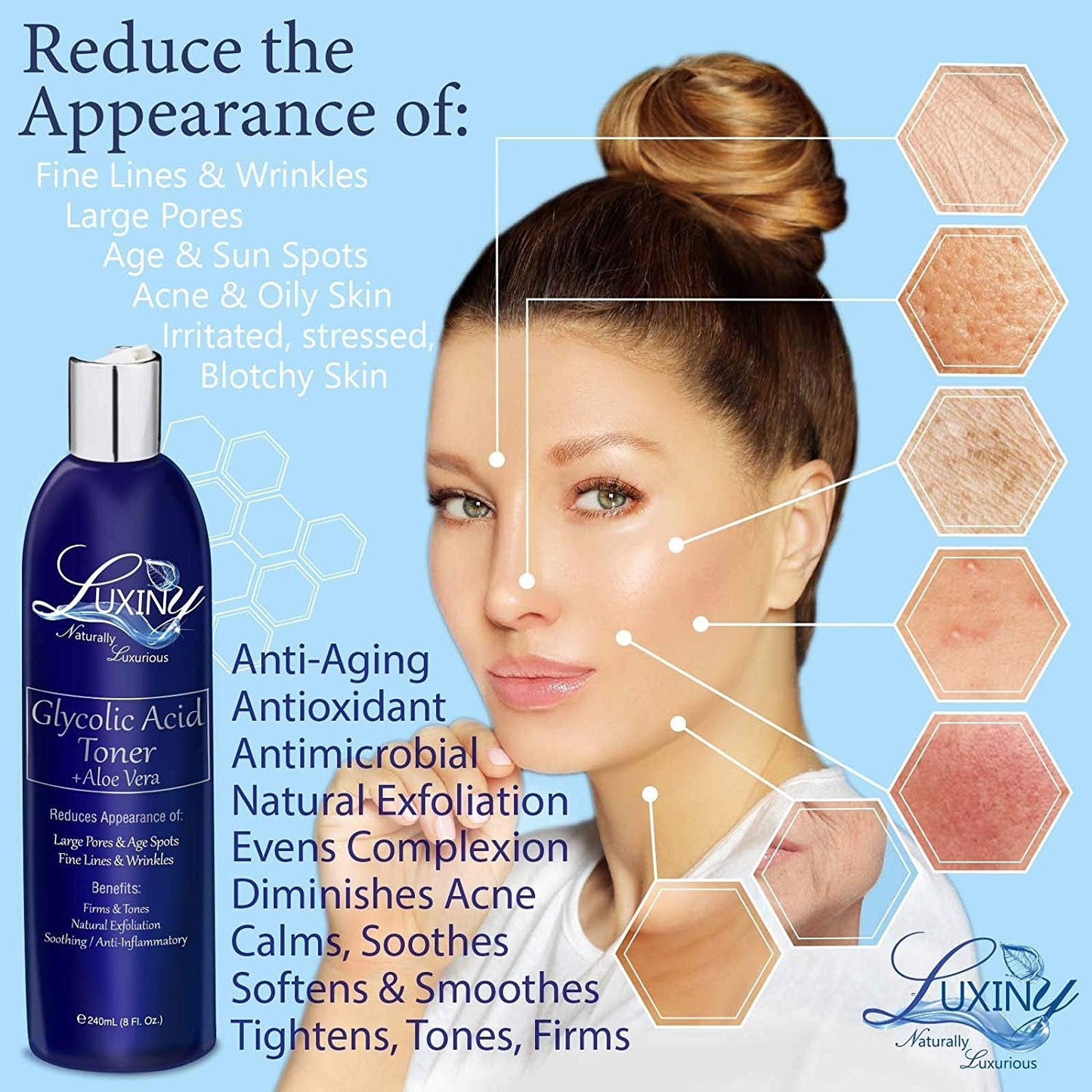 Exfoliating Skincare | Deep Cleansing Duo | Glycolic Acid Face Wash | Glycolic Acid Toner