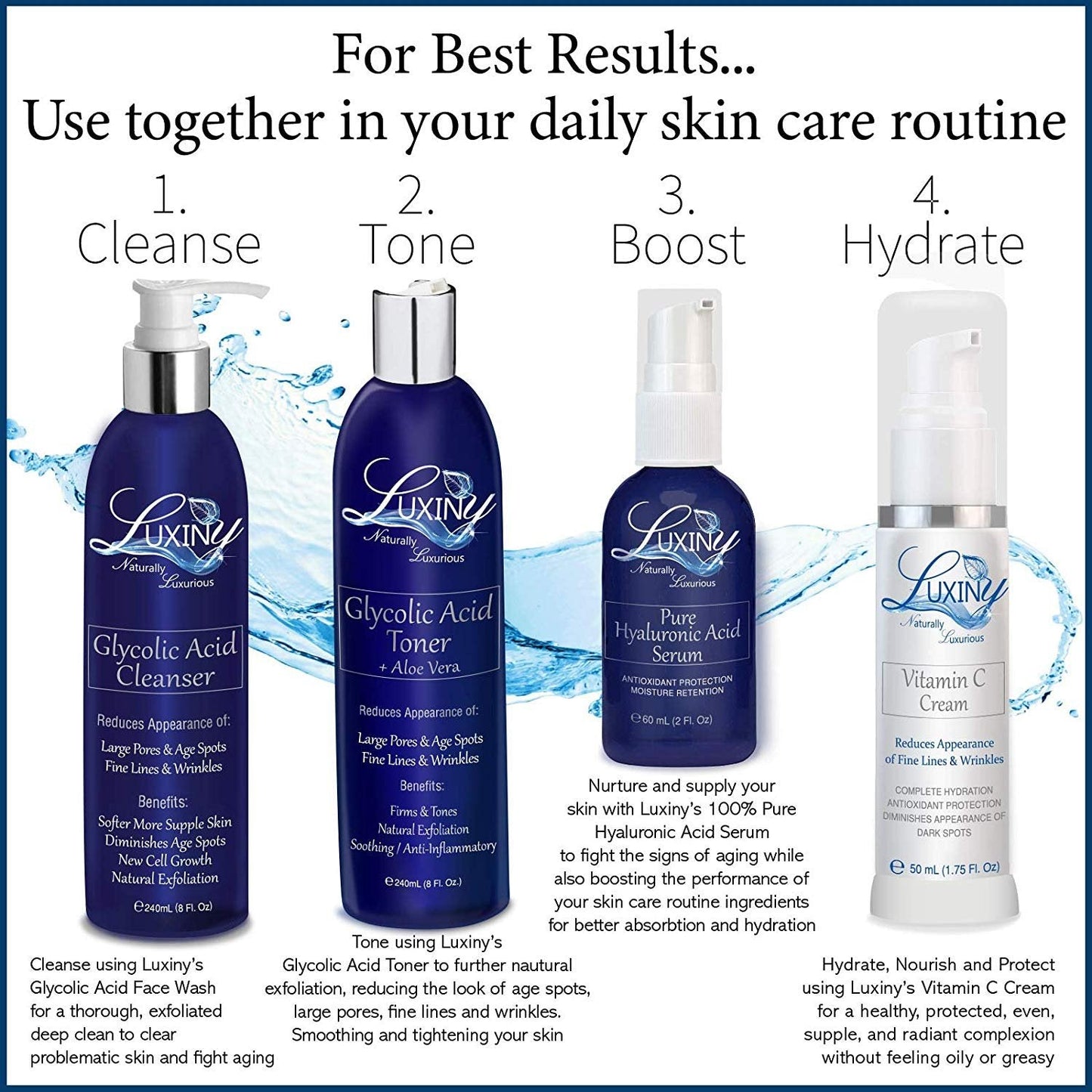 Exfoliating Cleanser | Glycolic Acid Cleanser | With Aloe Vera | Natural Skincare