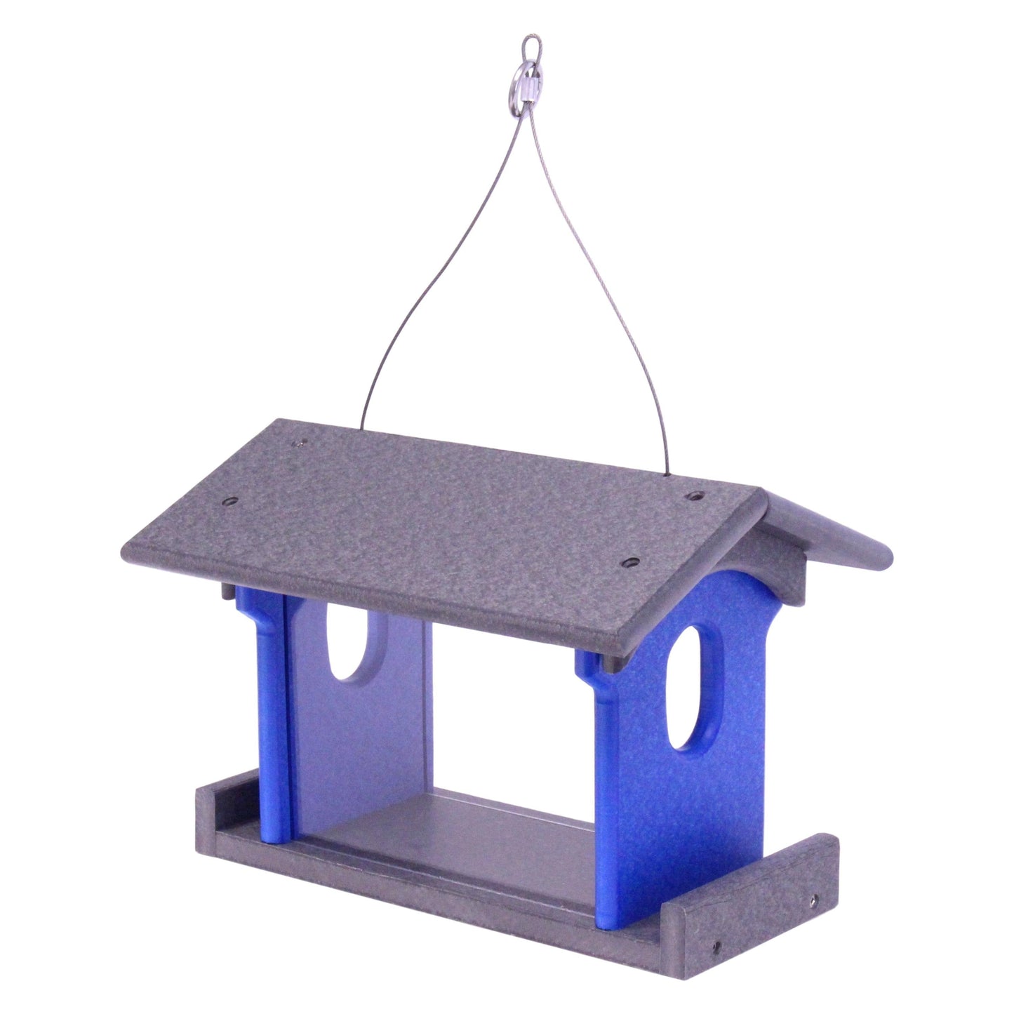 Amish-Made Bluebird Feeder, Made With Poly Lumber, For Feeding Mealworms
