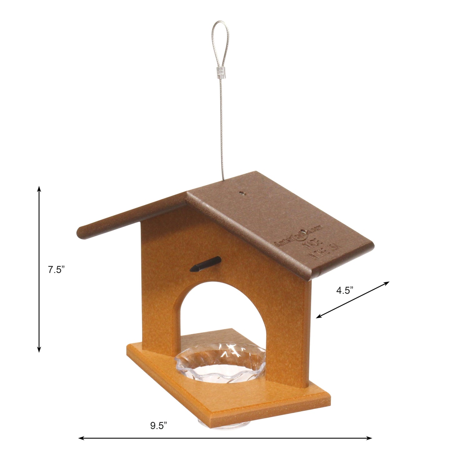 Hanging Oriole Jelly and Orange Bird Feeder, Eco-Friendly Poly Lumber