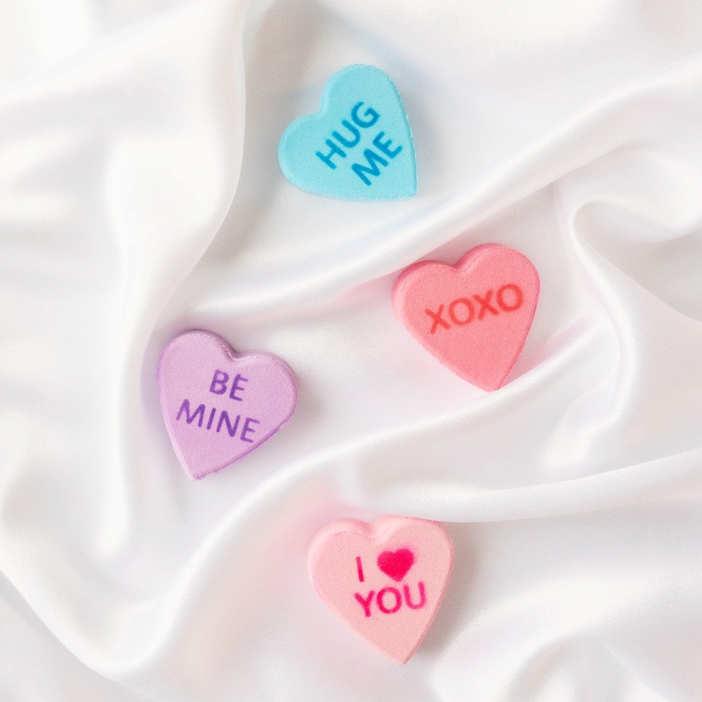 Candy Heart Bath Bombs - 4 Pack