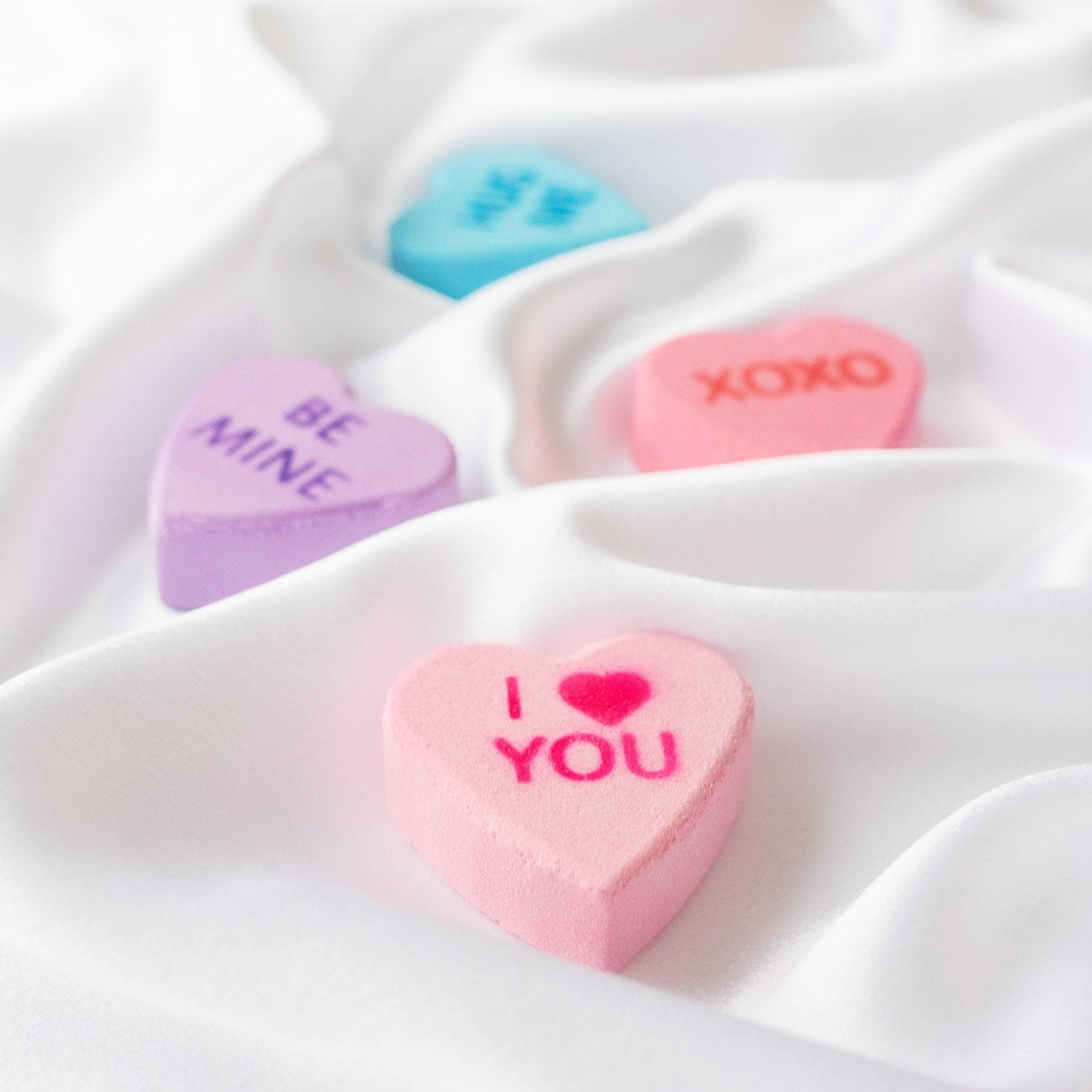 Candy Heart Bath Bombs - 4 Pack