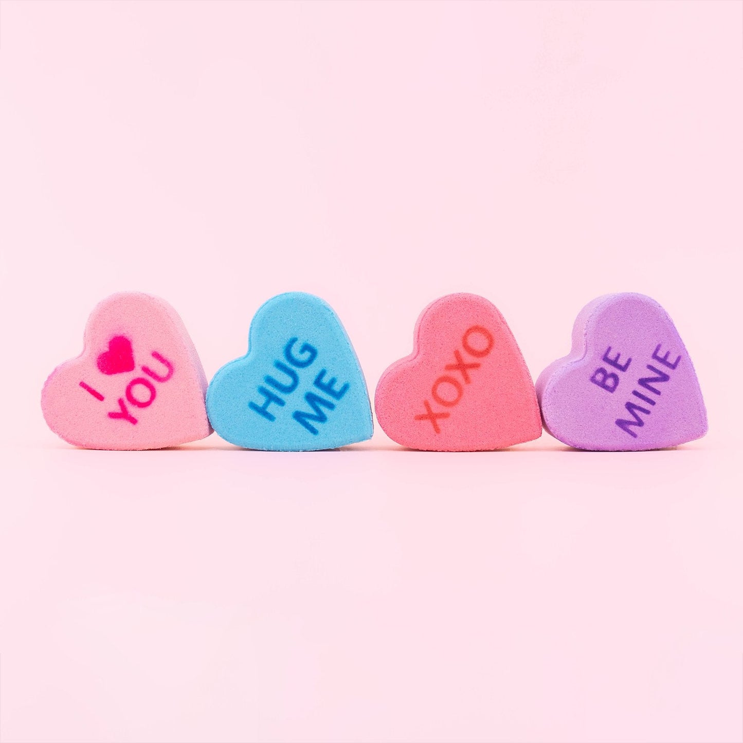 Candy Heart Bath Bombs - 4 Pack