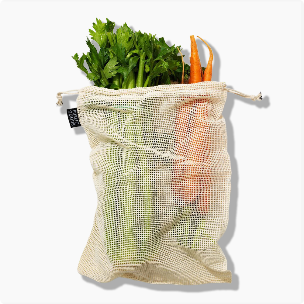 Organic Reusable Mesh Grocery Bag (2 ct)