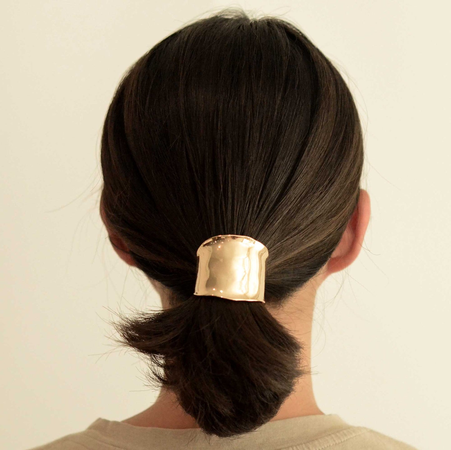 Metal Hair Ponytail Cuff Stick | Gold