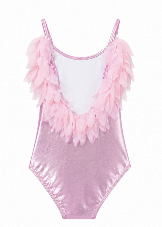 Blush Petal One Piece Swimsuit for Girls