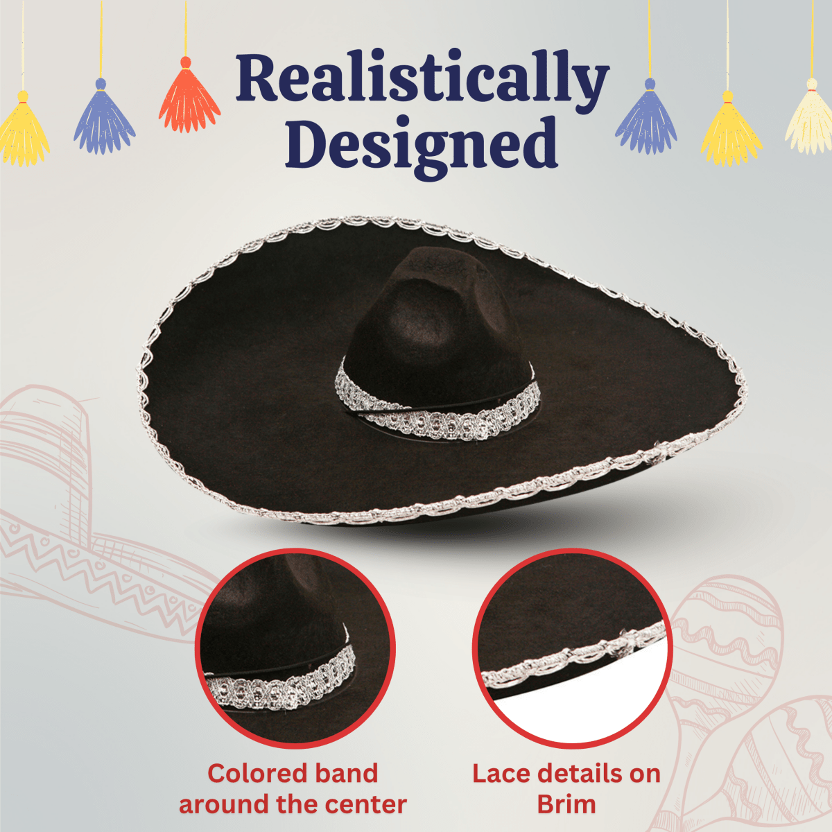 Mexican Mariachi Hat Adult