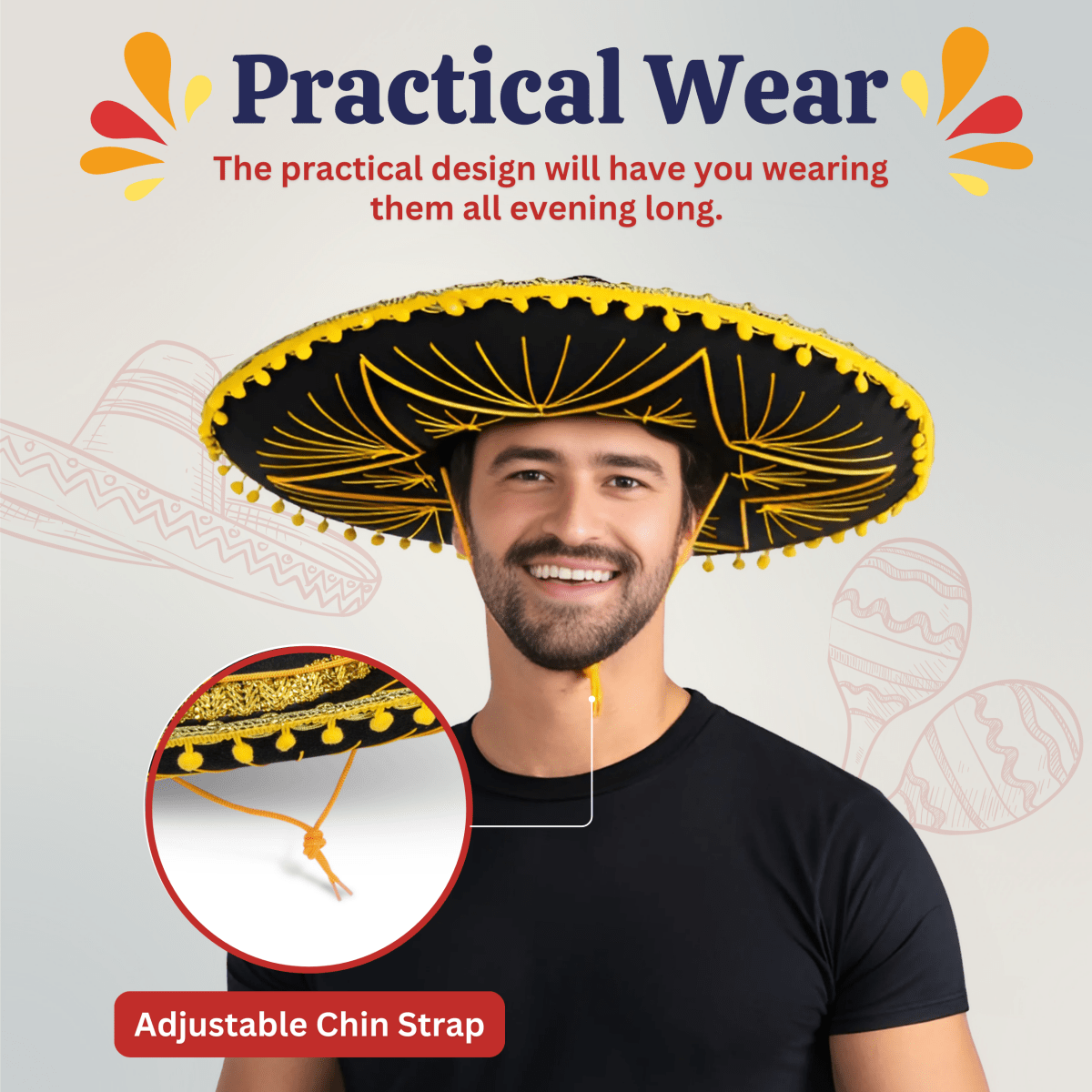 Mexican Sombrero Hat - Kids