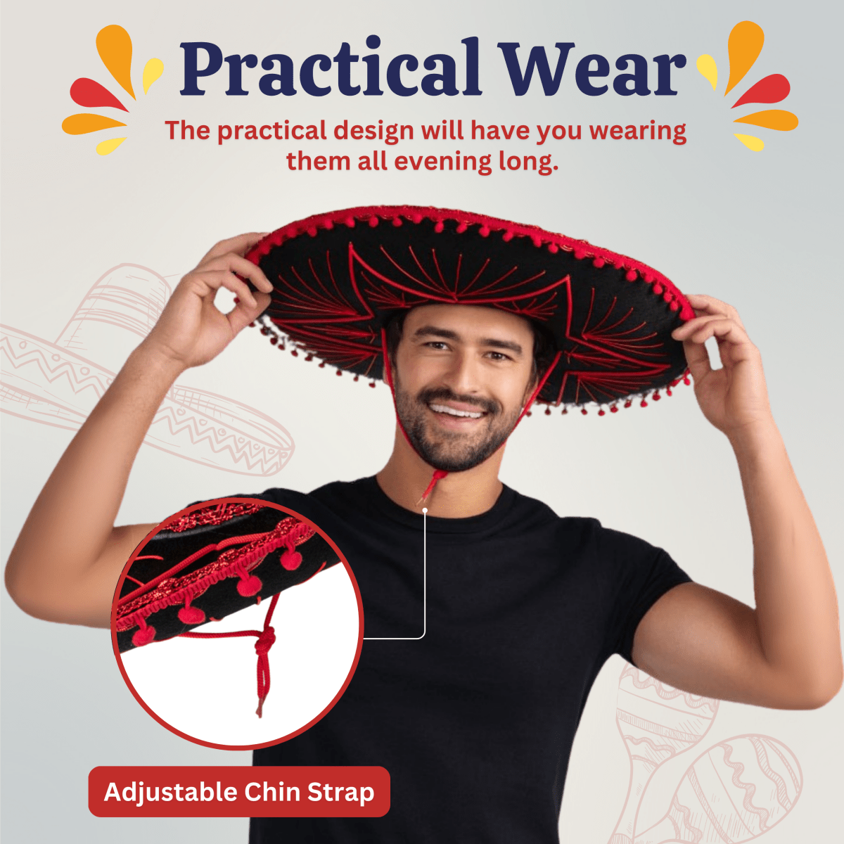 Mexican Sombrero Hat - Kids