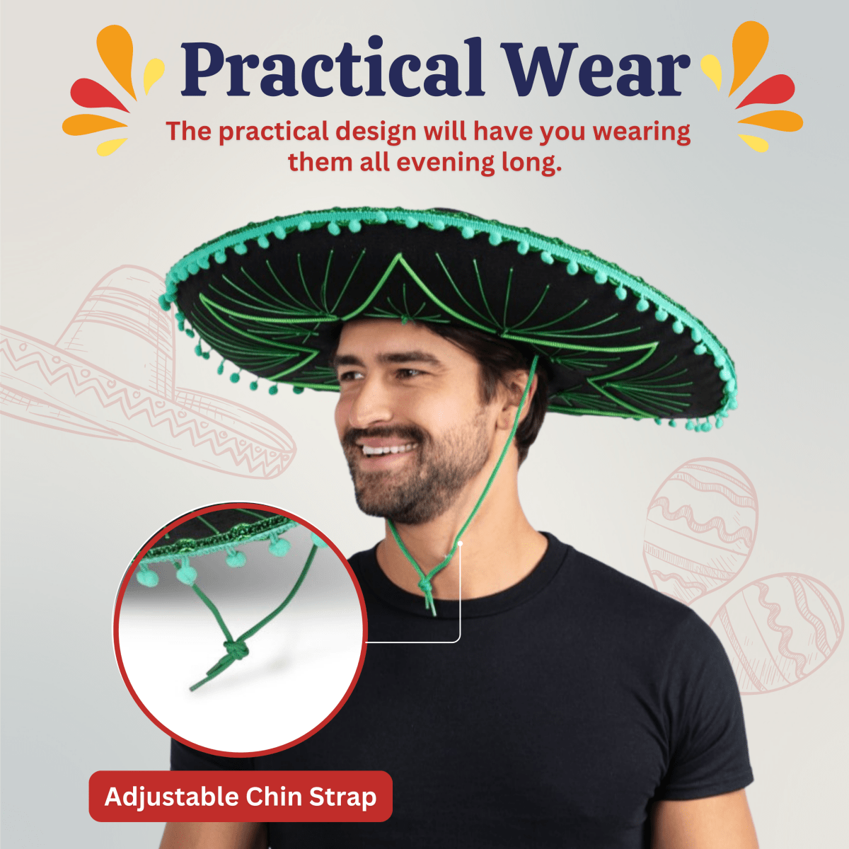 Mexican Sombrero Hat - Kids