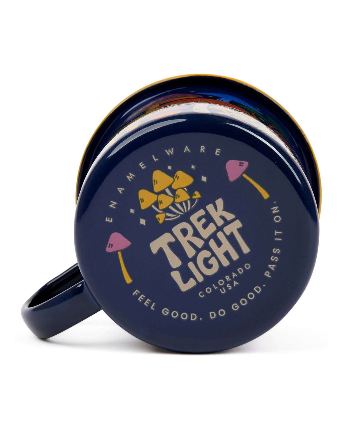 Midnight Mushroom Enamel Mug 16oz